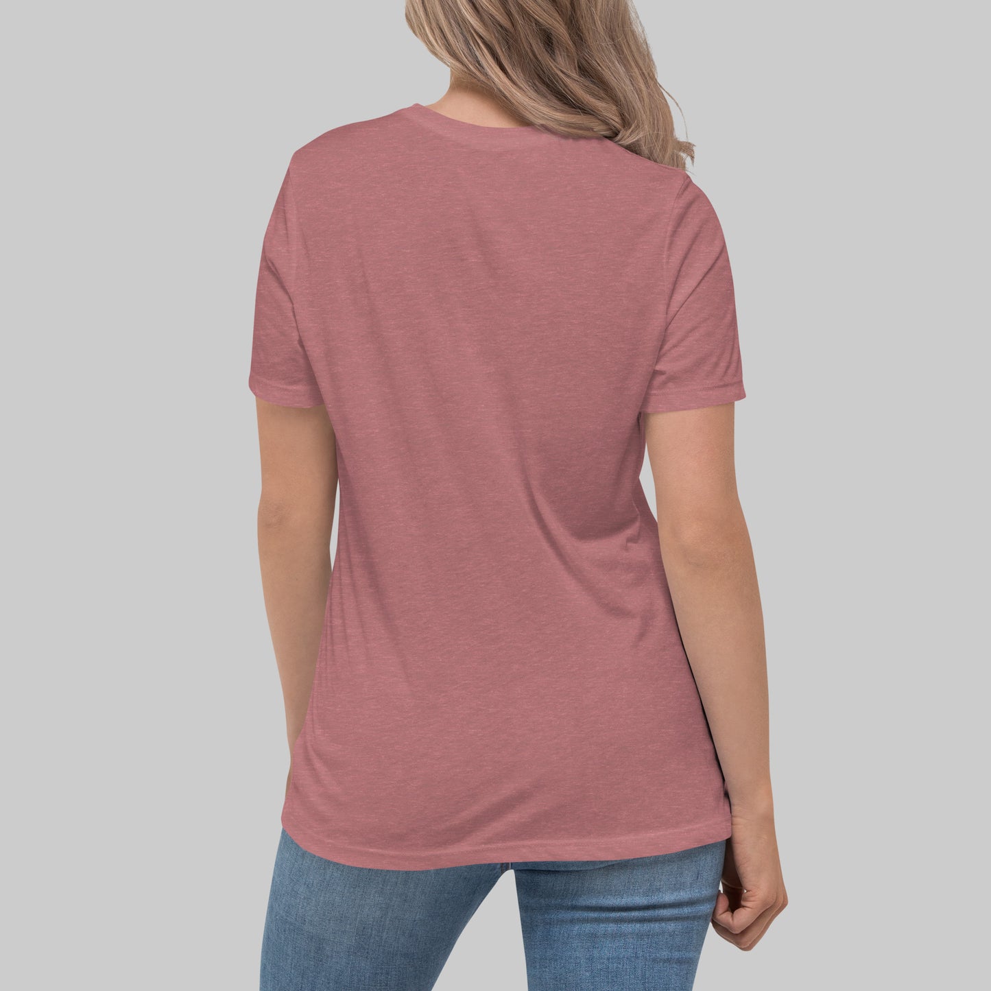 Trust God Women's Relaxed Fit Tee, Heather Mauve
