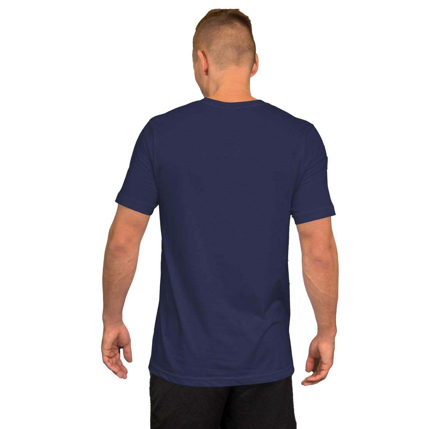 Be not afraid only believe Christian tee, Navy