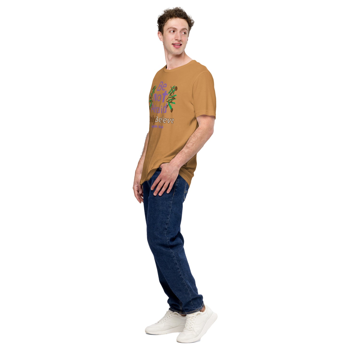 Be not afraid only believe Christian t-shirt, Toast
